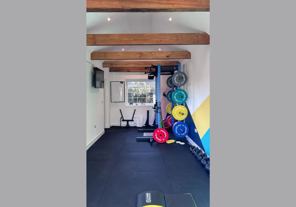 Garage with Gym Space