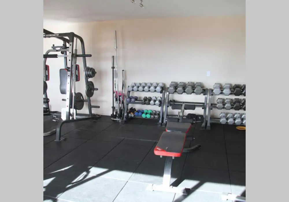 Garage with Home Gym