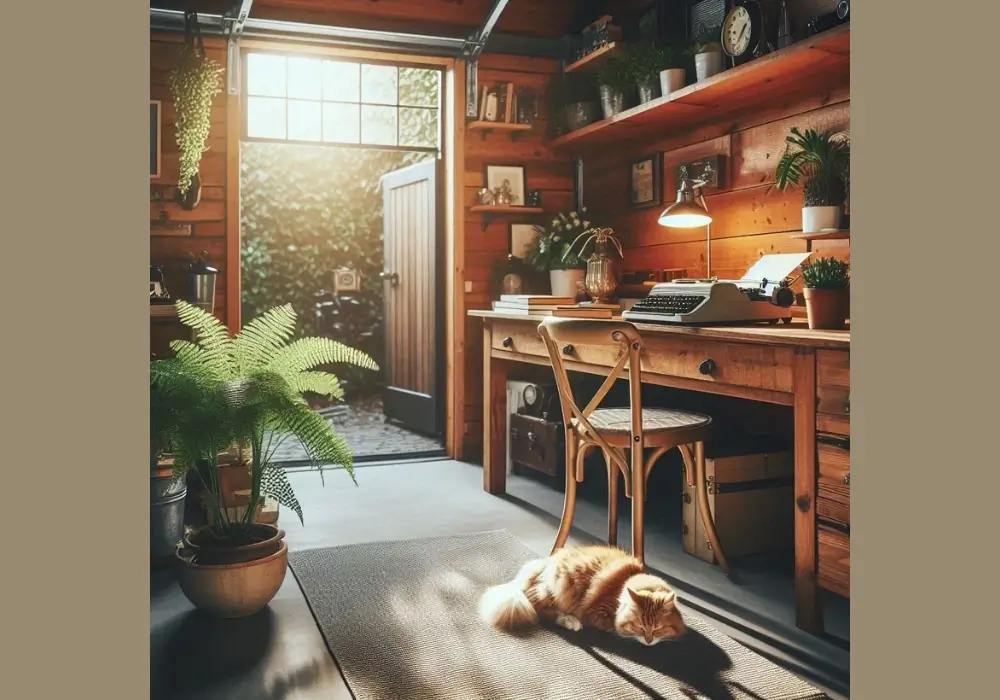 Garage with Home Office Space