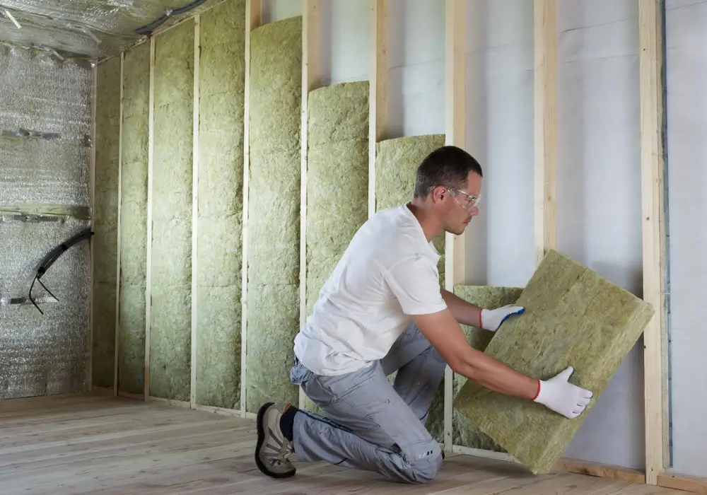 Garage with Insulation for Year-Round Use