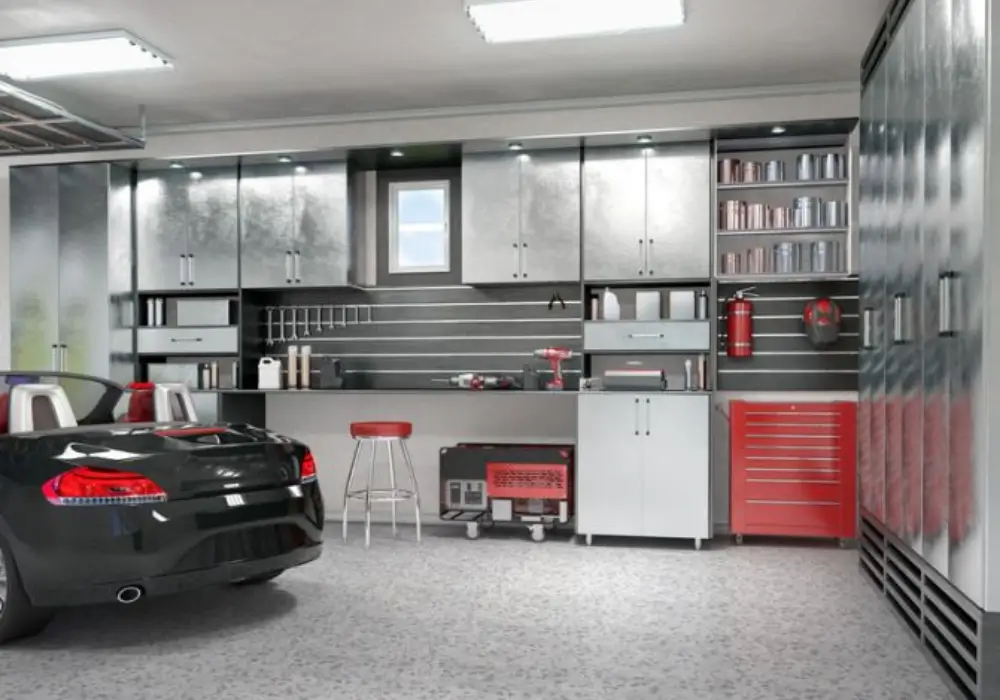 Garage with Multi-Use Furniture