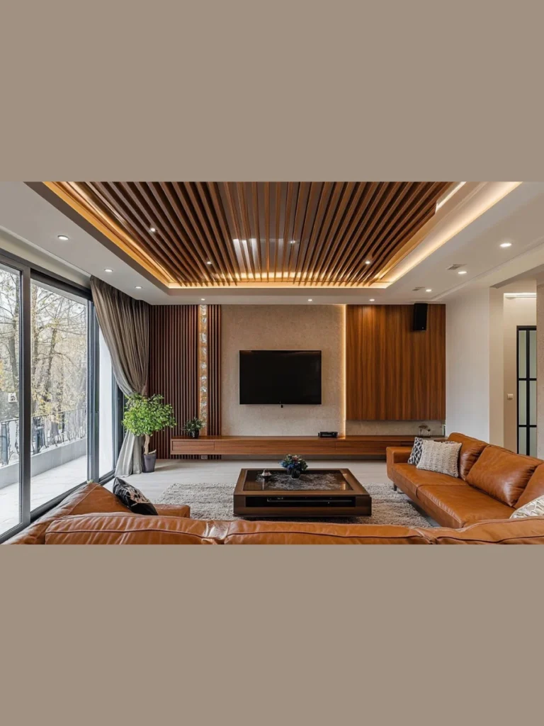 Geometric Wood Slat Layouts