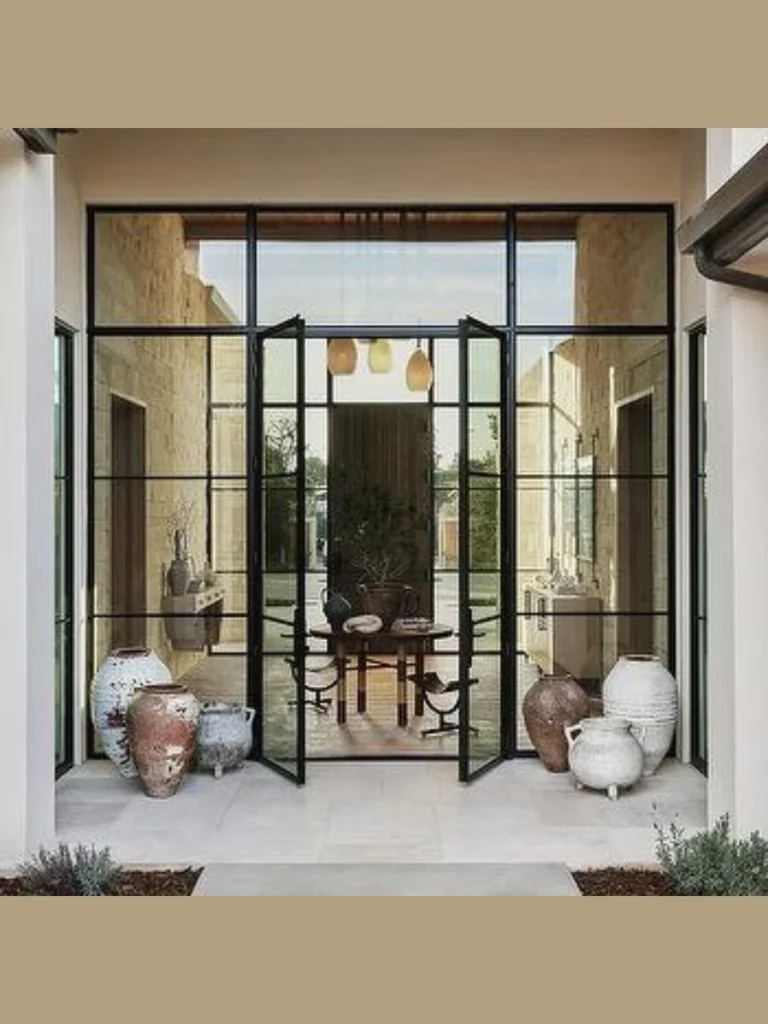 Glass Panel Entrance Doors