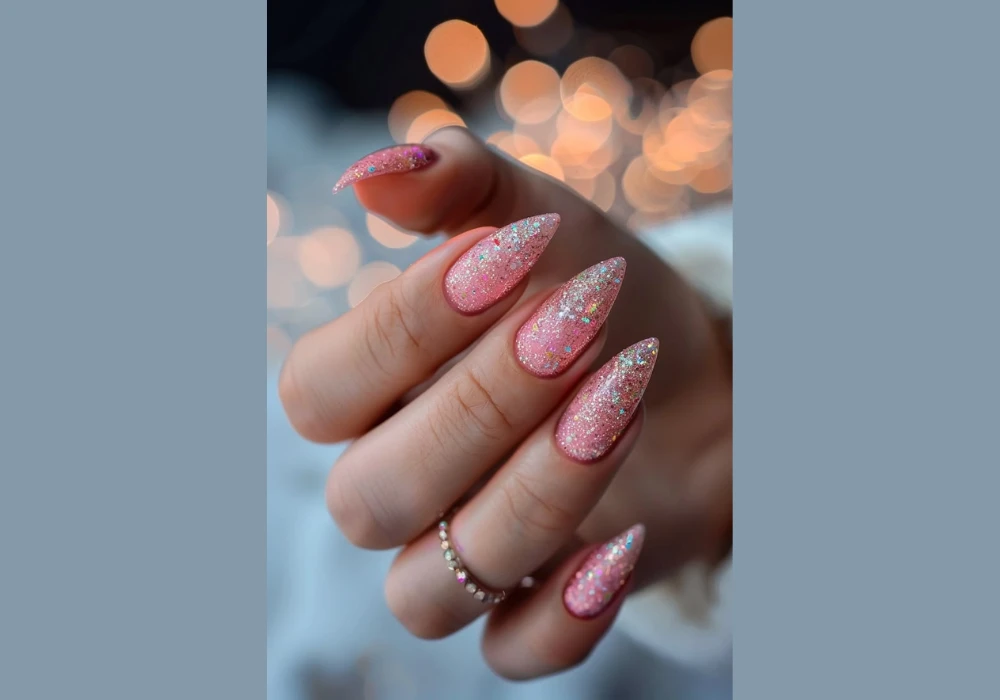 Glitter Summer Nails 2026 for Soft Sparkle Look