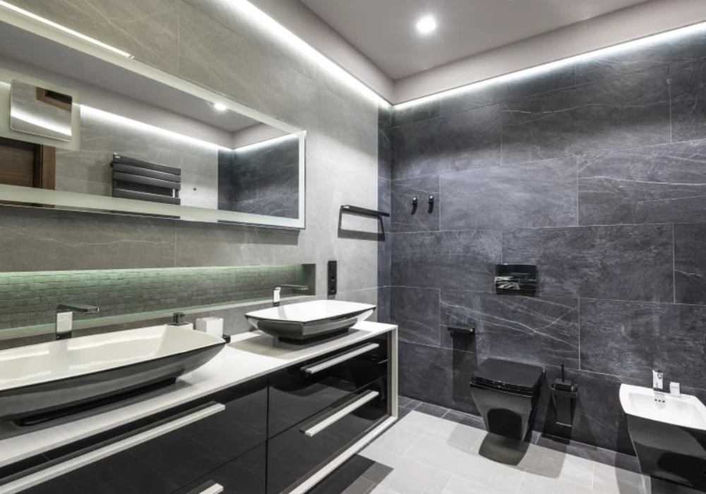 Glossy Gray Bathroom Ideas for a Bright Finish