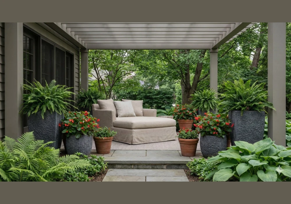 Green Porch Ideas with Plants and Planters