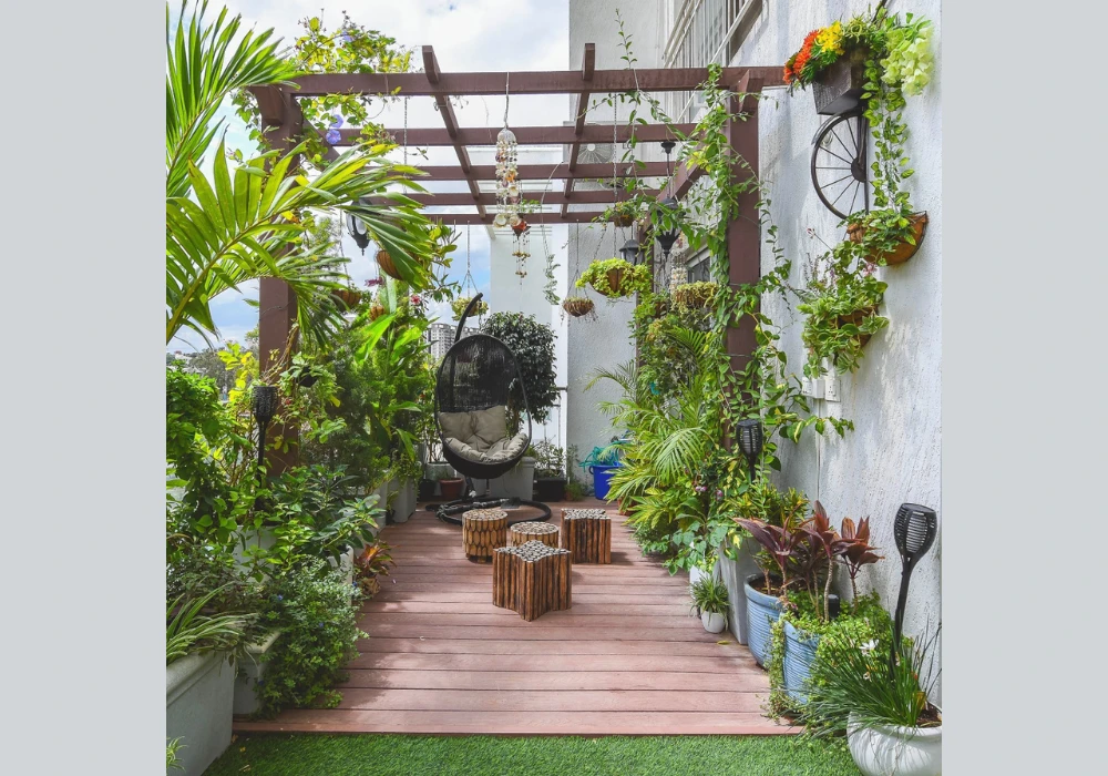 Herb garden balcony patio ideas