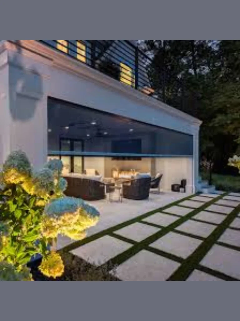 Hidden Motorized Privacy Screens