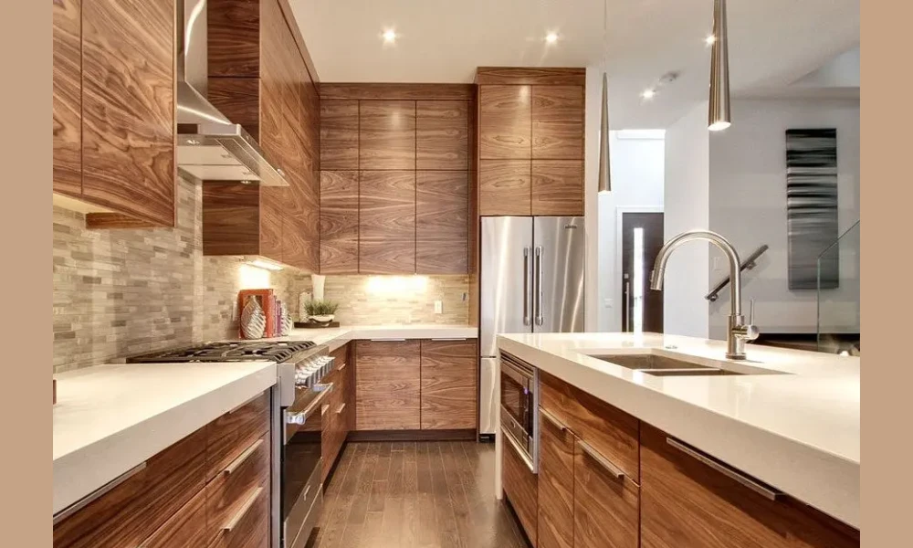 Natural Wood Finish Kitchen