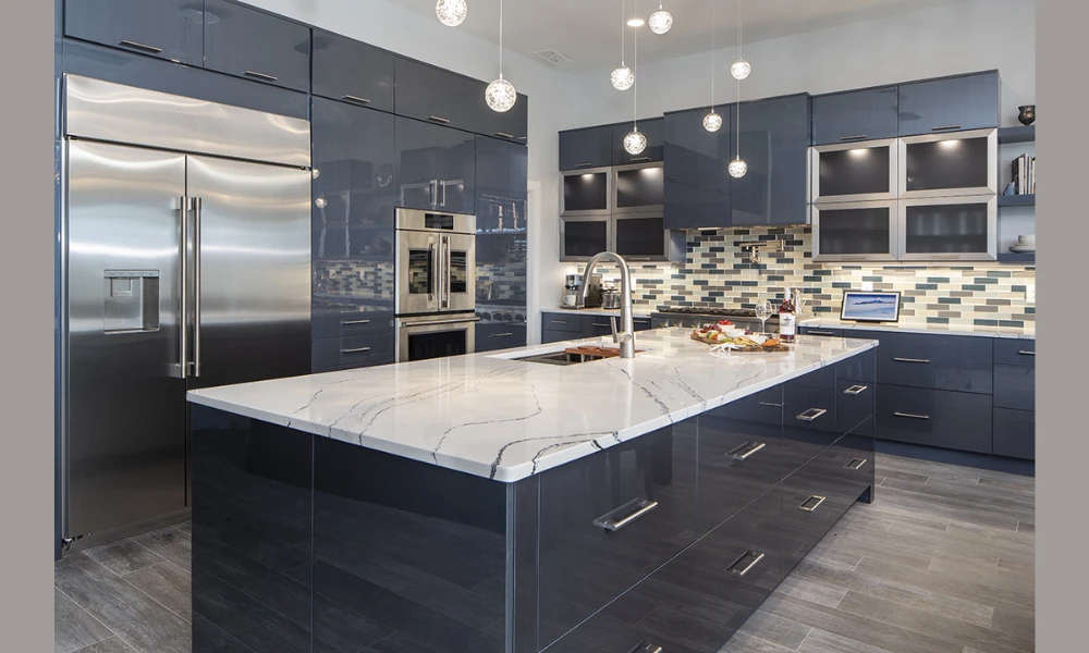 Acrylic Finish Kitchen Cabinets