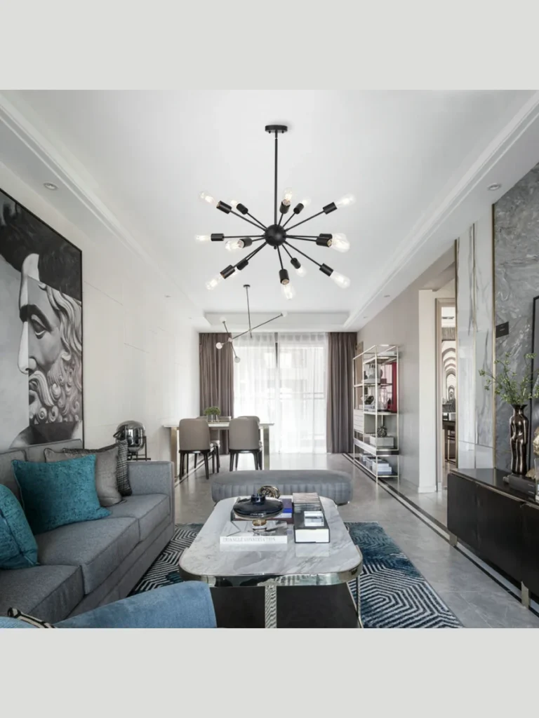 Industrial Sputnik Chandeliers for Living Rooms