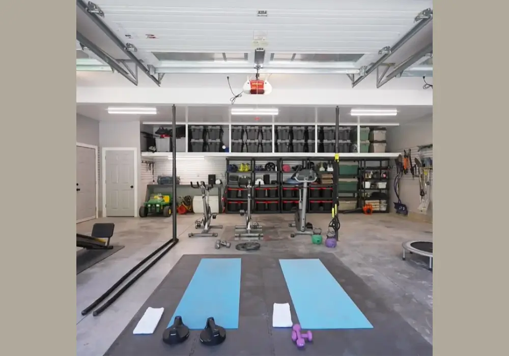 Industrial Style Garage Gym