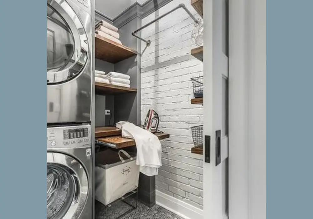 Industrial Style Laundry Area