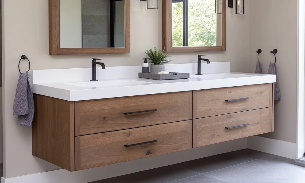 Install a Floating Vanity for More Floor Space