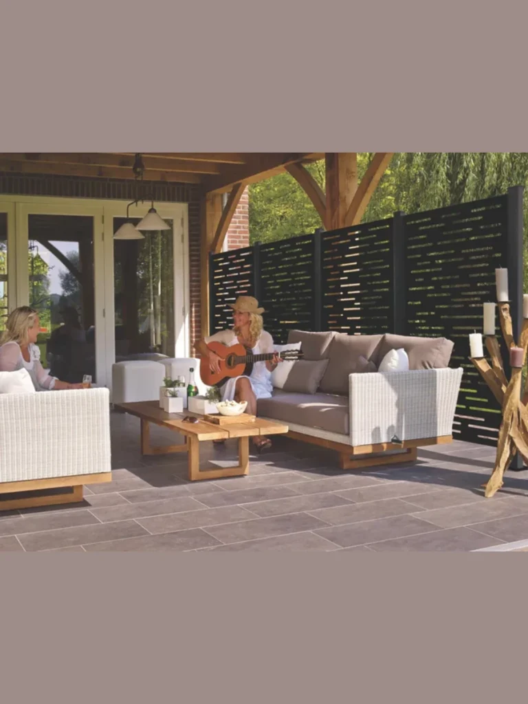 Integrated Privacy Lattice and Screen Combo