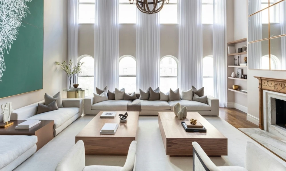 Use a Feature Wall to Anchor the Living Area