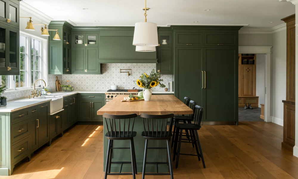 Kitchen Island with Living Room Seating Connection