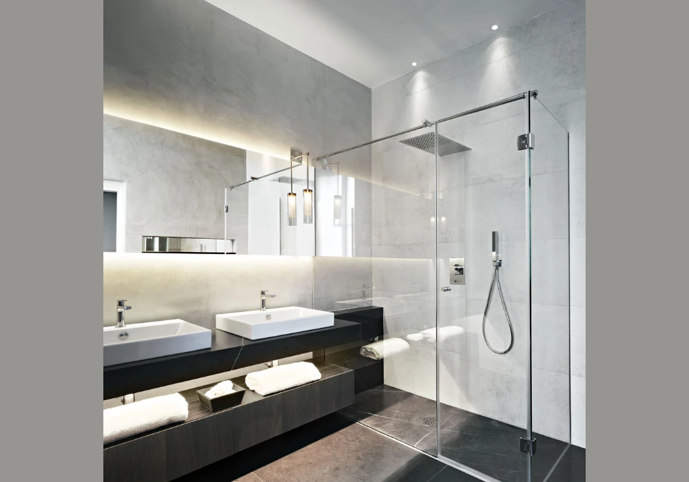 LED Lighting Inside Shower Area 