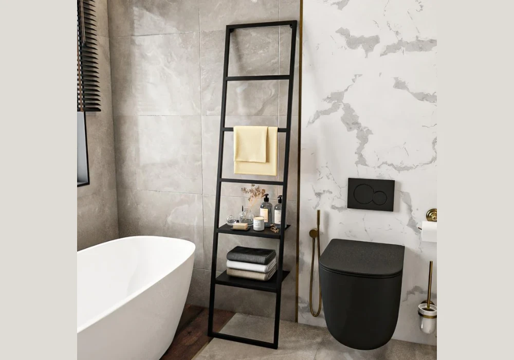 Ladder Shelf Storage for a Stylish Touch