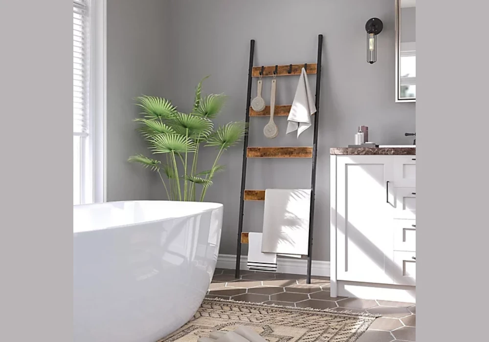 Ladder Shelf for Stylish Towel Display