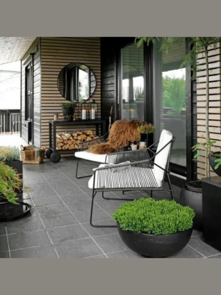 Large Outdoor Mirrors To Brighten Dark Porches