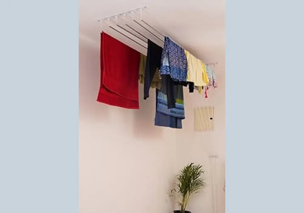 Laundry Room with Hanging Rods