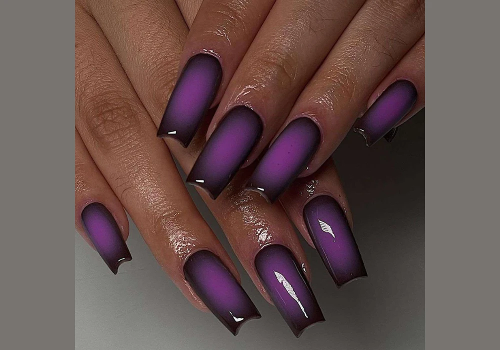Lavender Acrylic Coffin Nails for an Elegant Summer Look