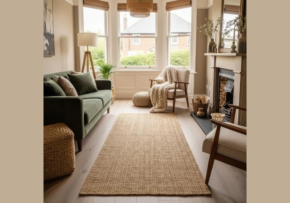 Layered Cotton and Jute Textures for Natural Warmth