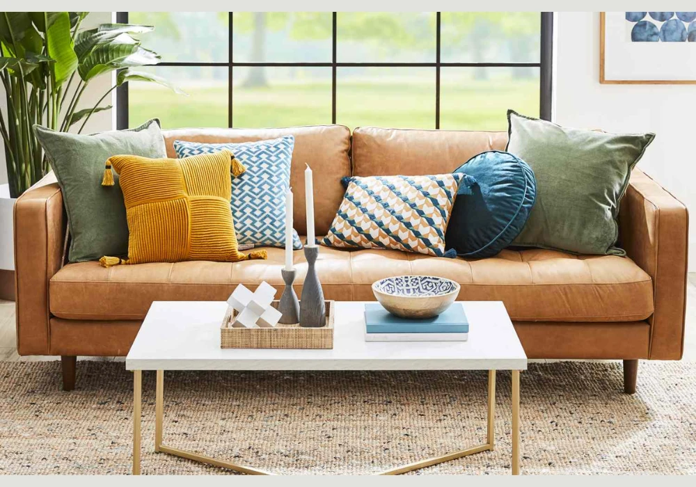 Layered Decorative Pillow Ideas for Sofa Styling