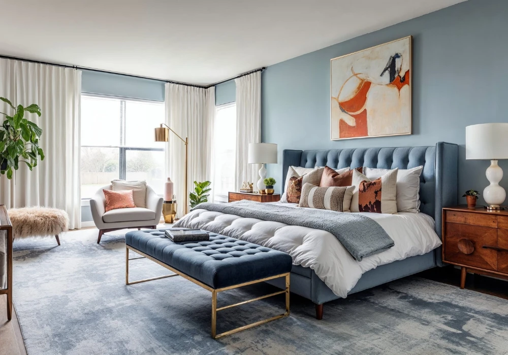 Layered Decorative Pillows Ideas on Bed for Depth