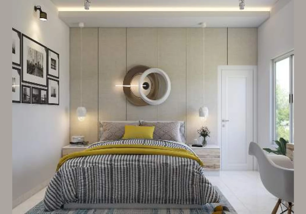 Light Wall Decor for Simple Summer Bedroom Ideas
