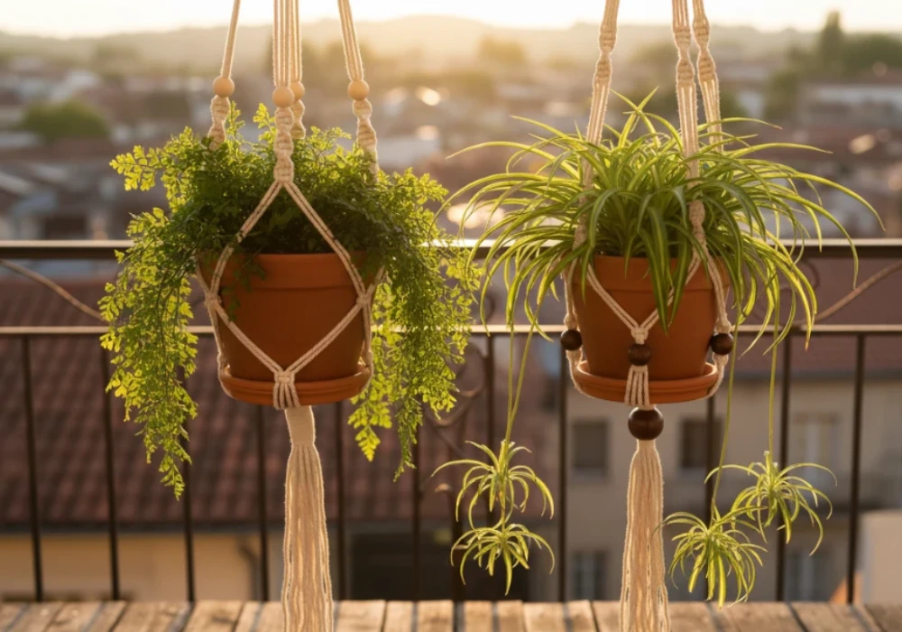 Macrame Hanging Planters for Soft Decorative Look