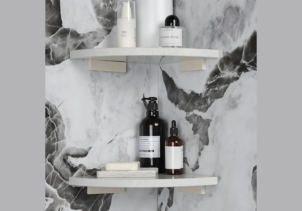 Marble Bathroom Shelves for a Luxurious Feel