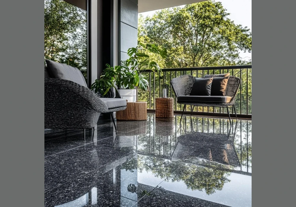 Marble Finish Balcony Floor Ideas for a Premium Look