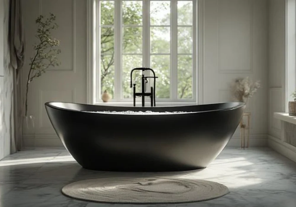 Matte Black Statement Tub