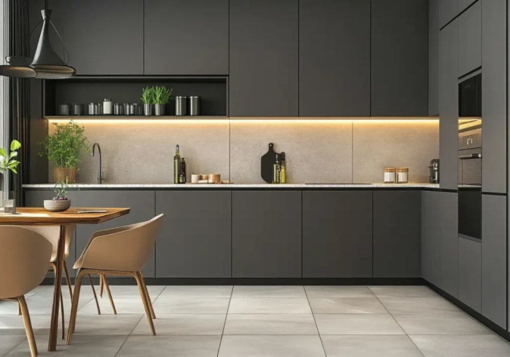 Matte Cabinet Finish for a Soft Modern Look