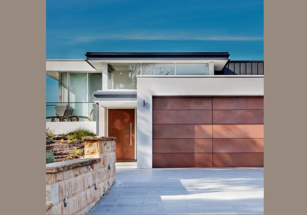Metallic Finish Garage Door