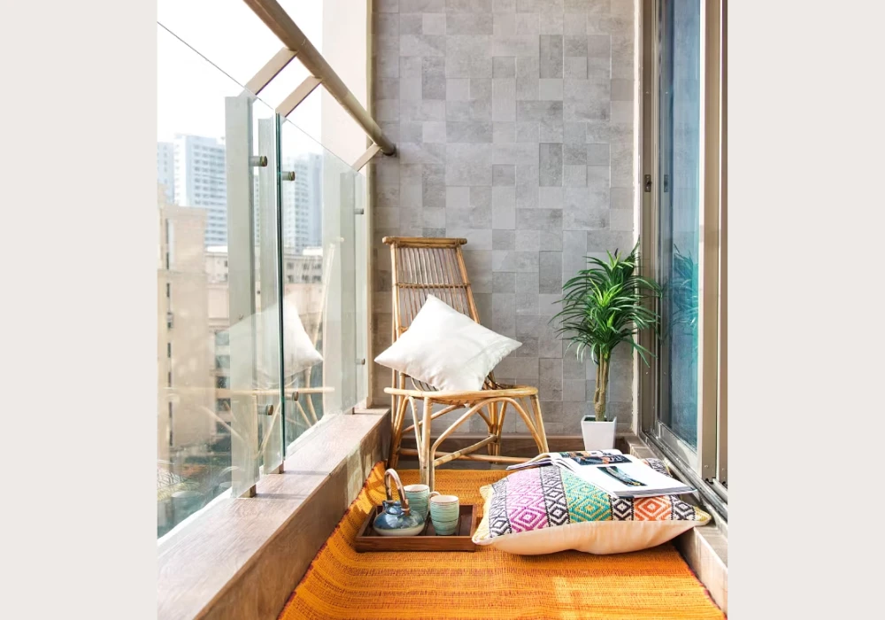 Minimal Floor Seating Balcony Inspo Ideas for Small Spaces