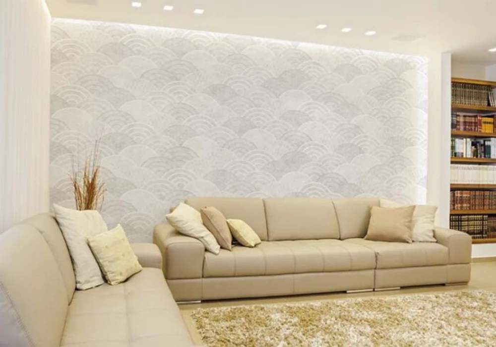 Minimal White Texture house Wallpaper for a Clean Summer Style