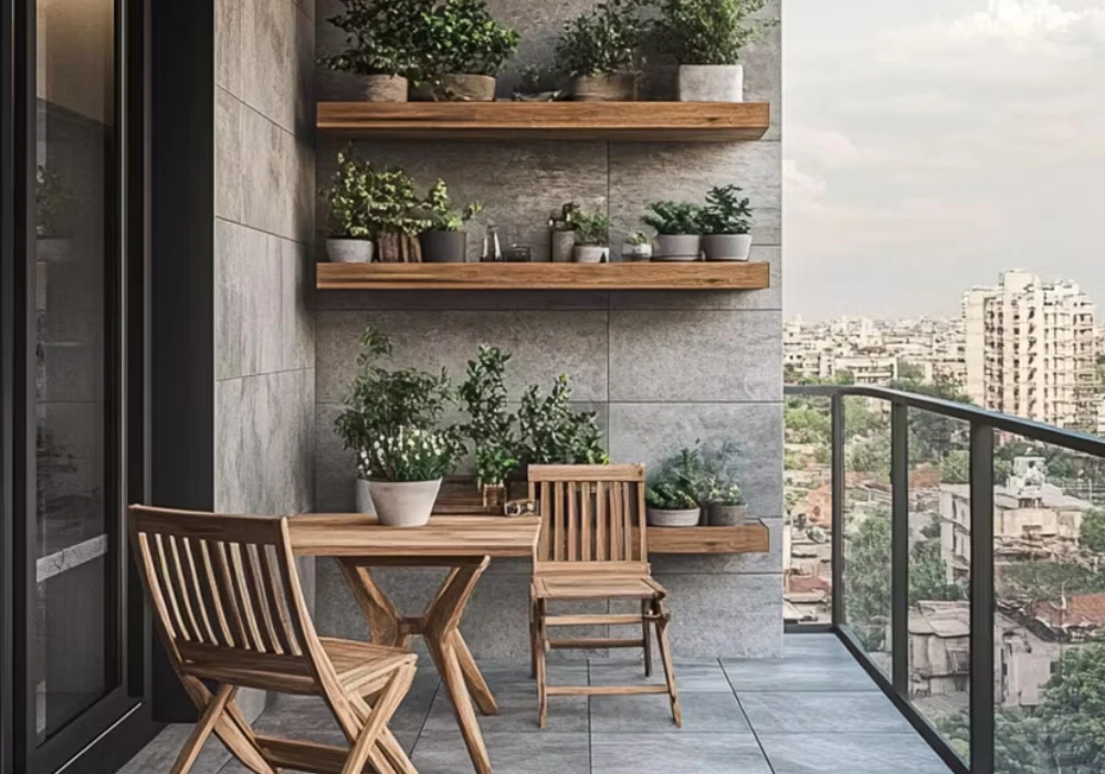 Minimalist Balcony Patio Set Ideas for Clean Look