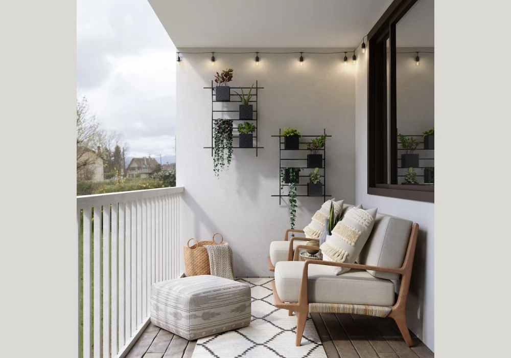 Minimalist Balcony Styling for Small Balcony Design Ideas