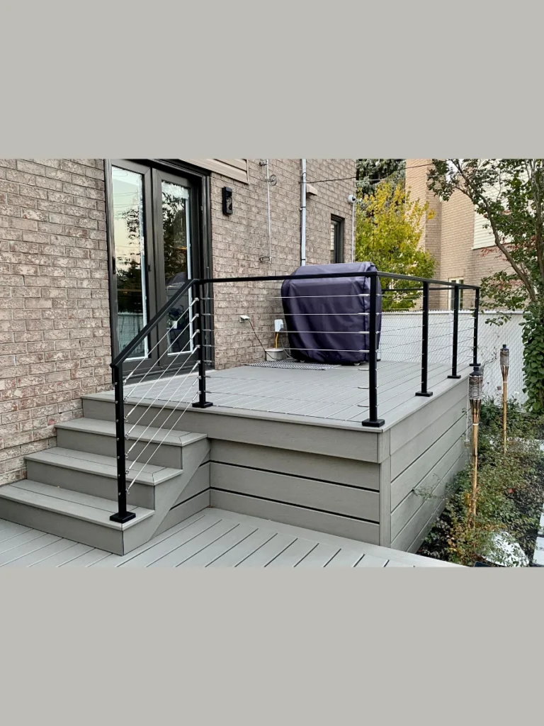 Minimalist Black Cable Railings
