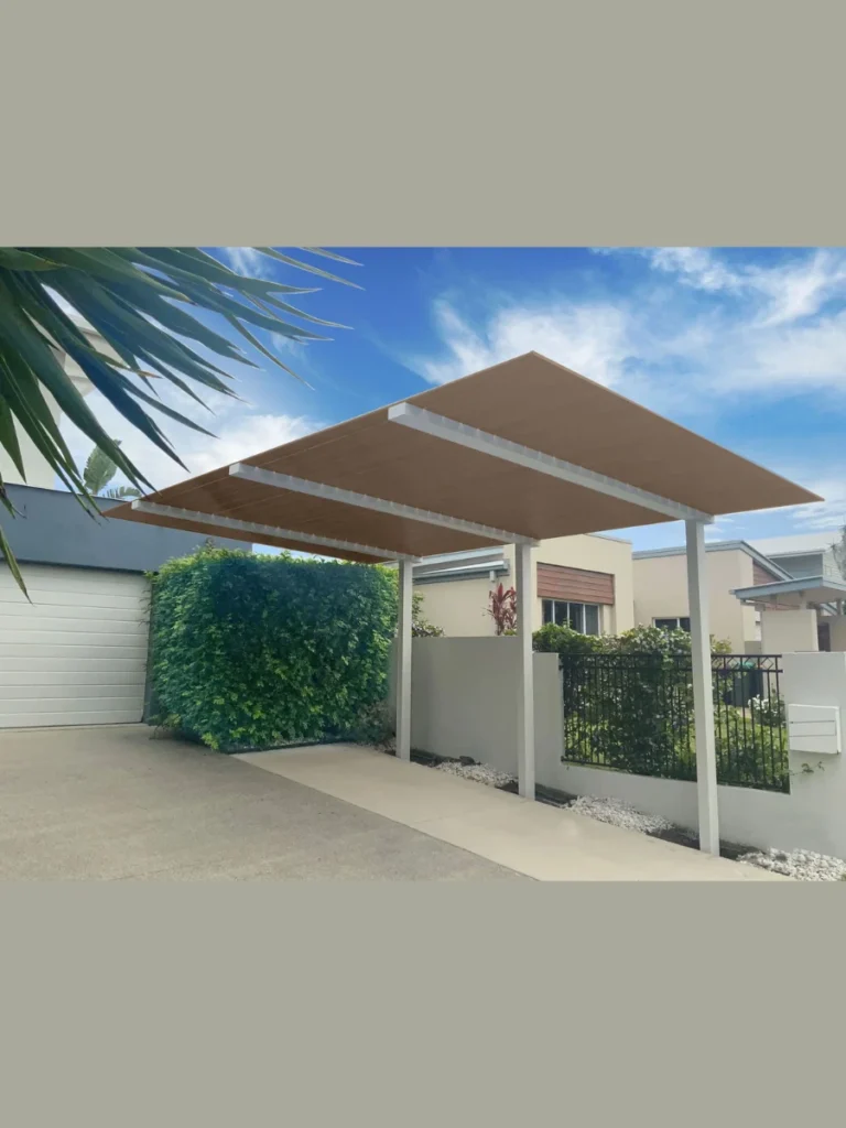 Minimalist Cantilevered Floating Pergola
