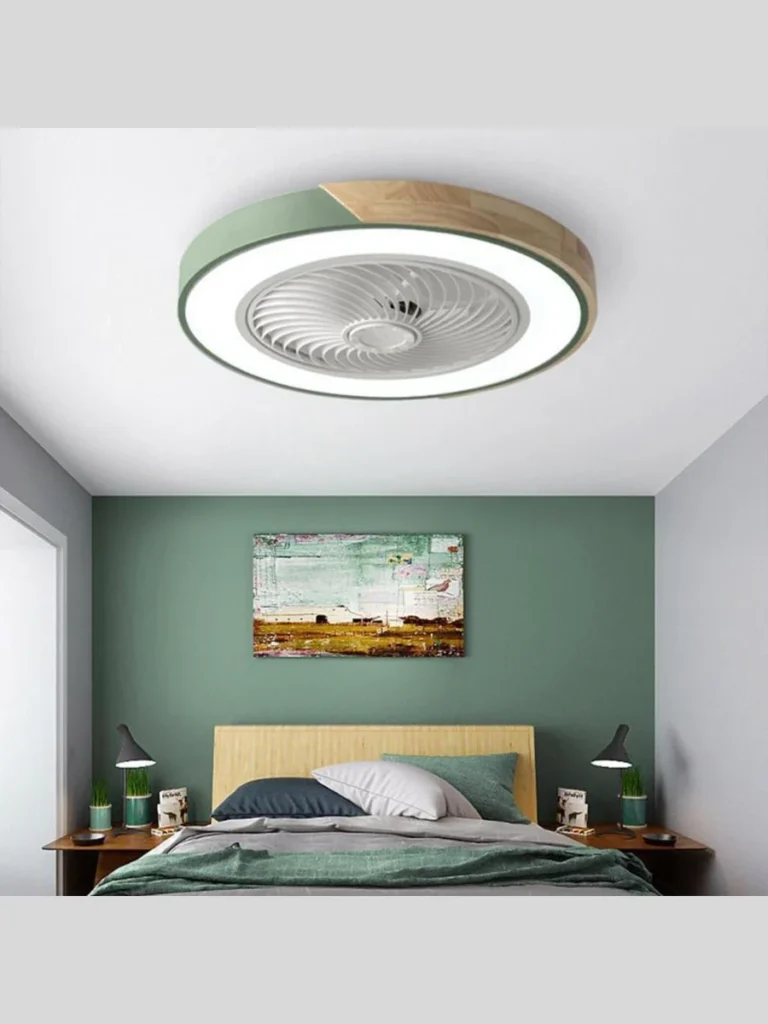 Minimalist Integrated LED Disk Fans