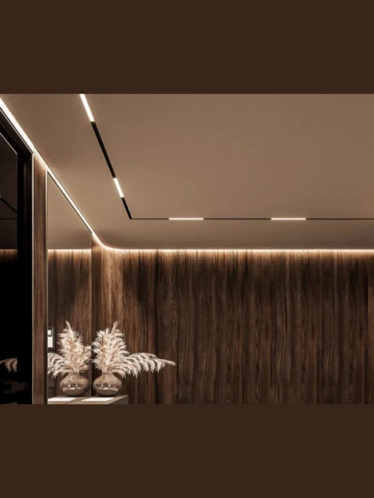 Minimalist Shadow Gap Ceiling Details