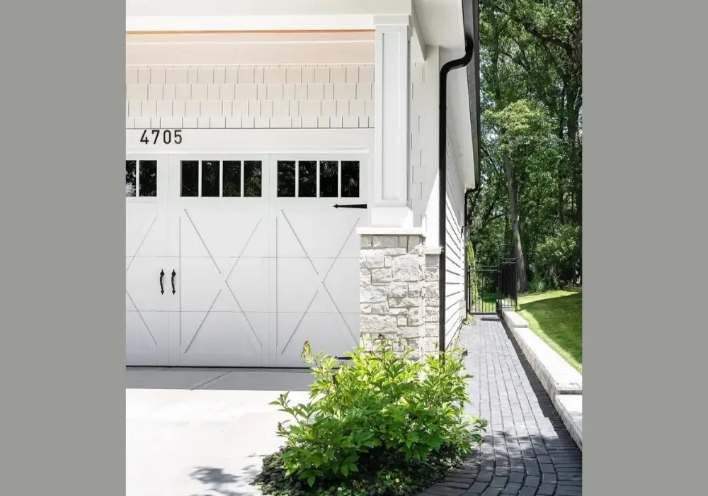 Minimalist White Garage Door