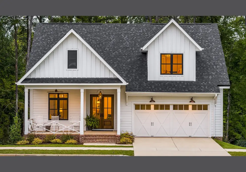 Minimalist White Garage Door