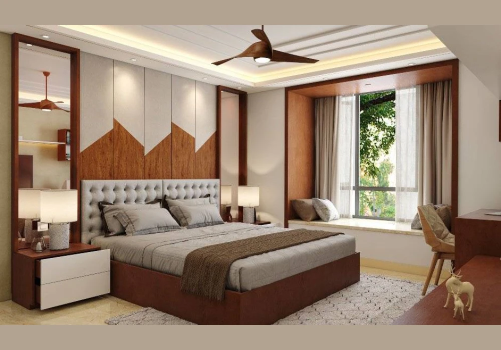 Mirror Placement for Bright Summer Bedroom Idea