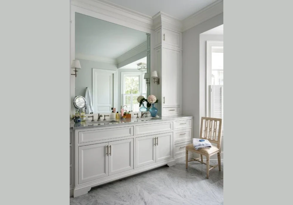 Mirror Upgrade Makeover for Bigger Space Feel