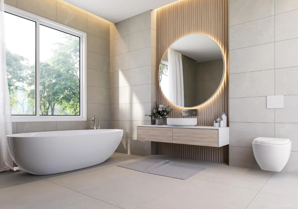 Mirror and Reflection Enhancements for Brighter Summer Bathrooms